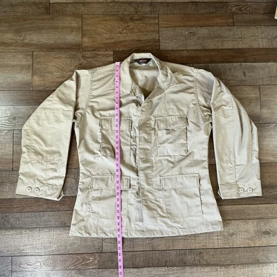 Tru-Spec Military Field Jacket Men's L Long Khaki Tactical Utility BDU #421117 - Image 1 of 4