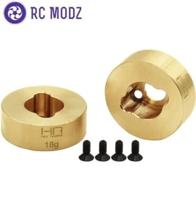 Hot Racing TRXM22H Traxxas TRX4-M Brass Rear Hubs 18g (2) - Picture 1 of 6