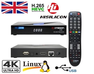 Octagon SX888 V2 4K UHD Linux OS H.265 IP Receiver with FREE WiFi USB Dongle - Picture 1 of 10