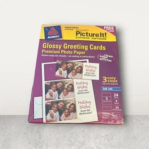Avery Glossy Greeting Cards Premium Photo Paper - Picture 1 of 2