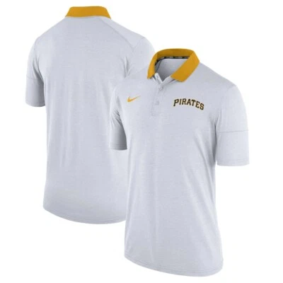 Nike Pittsburgh Pirates Nike GM Touch Polo - Blanco Jaspeado Talla Pequeña S Foto 1 de 3