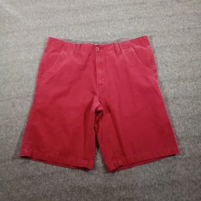 Arizona Shorts Men 34 Red Bermuda Casual Mid Rise Loose Baggy Skater Punk - Image 1 of 4