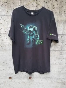 Vintage Nvidia Computer Tech Shirt Small Black Green Nerd Geek Graphic Card Tee - Picture 1 of 3