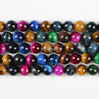 Natural Mixed Color Tiger's Eye Gemstone Round Beads 4mm 6mm 8mm 10mm 12mm 15.5"