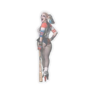 Harley Quinn Illustration Fan Art Artistic Drawing Kiss-Cut Vinyl Sticker Decal  - Picture 1 of 13