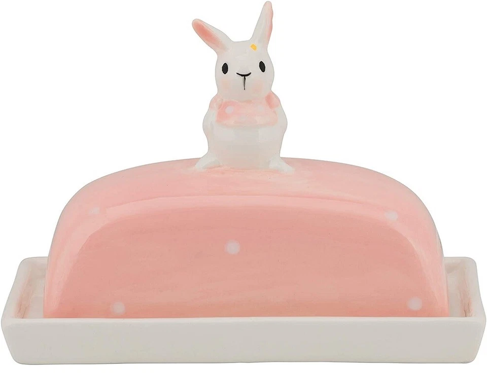 Armario caprichoso 10 Strawberry Street lunares conejito plato de mantequilla Foto 1 de 1