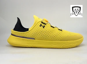 Under Armour UA Slipspeed Training Shoes Yellow/Black Men's Size 16 NIB - Picture 1 of 8