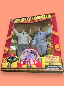 Abbott & Costello Who's On First Poseable Figures Exclusive Premiere 1998 New - Picture 1 of 11