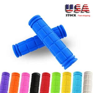 1 pair Scooters MTB Bike Grips Handlebar Rubber Cover Mountain Foldable Non-Slip - Foto 1 di 22