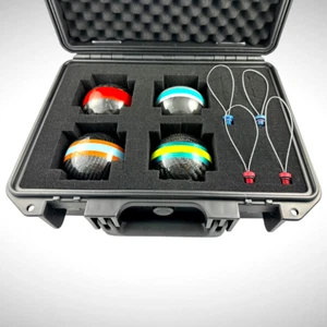 Formula 1 Unique Hand Made Carbon Fibre Christmas Baubles New in case - Picture 1 of 12