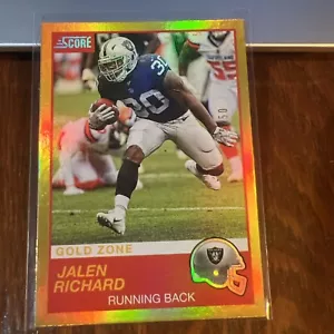 Jalen Richard 2019 Panini Score Gold Zone Parallel #39 /50 Oakland Raiders - Bild 1 von 6