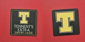 Tennent’s Extra gelbes T Brauerei Bierdeckel Coaster Beermat - Picture 1 of 1
