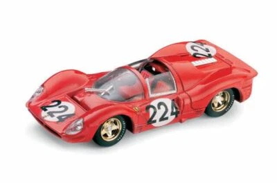 1/43 Brumm S037 L/E Ferrari 330 P4 1967 Targa Florio #224 Vaccarella/Scarfiotti - Image 1 of 4