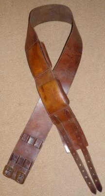 Rodillo de caballo grande vintage marrón de cuero inglés de D. Murray Winslow Foto 1 de 4