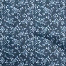 oneOone Cotton Flex Blue Fabric Batik Sewing Craft Projects Fabric-481