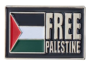 Free Palestine Flag Lapel Pin Badge Superior High Quality Gloss Enamel - Picture 1 of 1