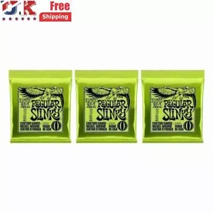 3PACK Ernie Ball 2221 Regular Slinky Nickel Wound Electric Guitar Strings 10-46 - Picture 1 of 11