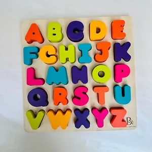 Wood Alphabet Picture Puzzle - Picture 1 of 7