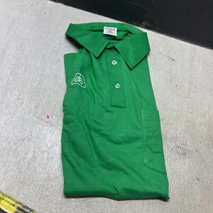 Polo vintage marca Pioneer años 80 verde algodón poliéster tejido informal L. Nuevo de Lote Antiguo - Imagen 1 de 4