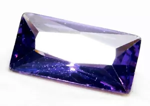Certified Natural 7.25 Cts Blue Zircon Emerald Cut Loose Gemstone R3076 - Picture 1 of 4
