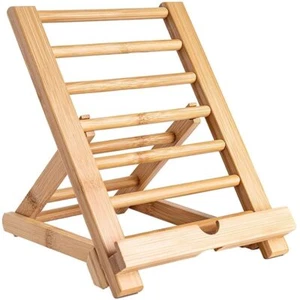 Bambus Tablet Ständer Holz Handy Ständer Tisch Holz Tablet Halter Schreibtisc... - Bild 1 von 7