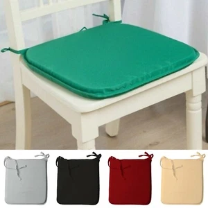 Outdoor Kissen Auflagen Stuhl Sitz zum Binden Esszimmer Polyester Garten Terrasse Pack 4,8,12 - Bild 1 von 13