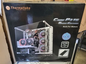 Boîtier pour ordinateur Thermaltake Core P3 en verre trempé ATX mi-tour - Neige - Photo 1/6