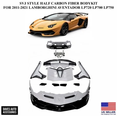 AVENTADOR LP700-750 Lamborghini SVJ style Partial Carbon Fiber Body Kit - Image 1 of 4