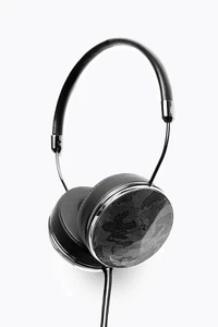 Frends Taylor Black Leather Over-the-Ear Headphones - Zadig + Voltaire - Picture 1 of 3