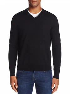 Suéter Merino Cuello en V Negro Talla S The Men's Store - Imagen 1 de 4