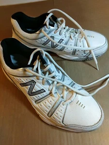 Zapatillas de tenis New Balance WC656WS para mujer talla 10B Ndurance (blanco/plateado/negro) - Imagen 1 de 8