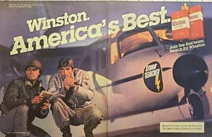 Winston Cigarettes Grumman S-2 Rastreador Hurricane Hunter Anuncio impreso de colección 1983 - Imagen 1 de 2