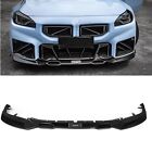3pcs Front Bumper Spoiler Lip Kit Splitter For BMW M2 G87 23-24 Dry Carbon Fiber