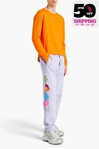 PVP €345 HELMUT LANG Pantalones de Sudadera Talla M Recubiertos Logo Puños Hecho en Portugal - Imagen 1 de 9