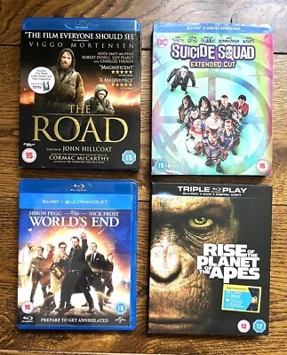 Suicide Squad Extended Cut, The World's End, The Road & Planet Of The Ap.Blu-ray - Image 1 of 3