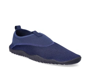 ATHLETIC WORKS Men’s Size 11-12 Water Shoes Aqua Socks Rubber Grip • Navy - Picture 1 of 7