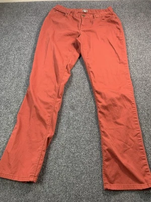 Pantalones para mujer Jill talla 6 rojos pierna recta informales bolsillos chinos ajustados Foto 1 de 4