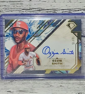 2025 Topps Diamond Icons Ozzie Smith Diamond Drip automático azul/15 Cardinals - Imagen 1 de 3