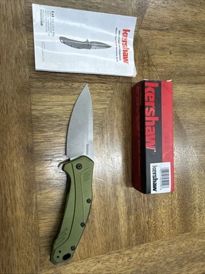 Cuchillos Kershaw Liner Lock verde oliva aluminio anodizado 20CV acero 1776OLSW Foto 1 de 4