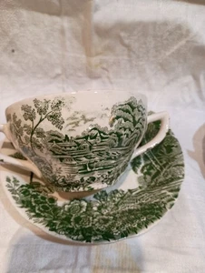 3er Set Pountney & Co. Boullion Tassen/Untertassen The Thames @Warcraves and Henley - Bild 1 von 8