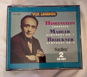 Horenstein Conducts Mahler Symphony No. 1 & Bruckner Symphony No. 9 CD FREE SHIP - Imagen 1 de 3