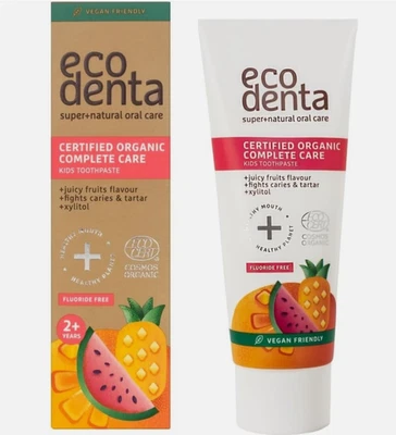 Ecodenta Kids Toothpaste Fluoride Free - Certified Organic Juicy Fruit