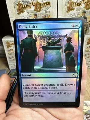 MTG FOIL Deny Entry  - Avatar: The Last Airbender Eternal #222 - Image 1 of 2