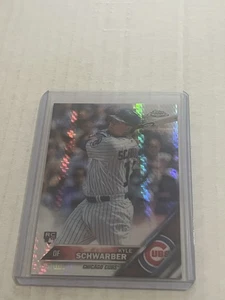 2016 Topps Chrome Kyle Schwarber RC Rookie Prism Refractor Phillies - Picture 1 of 2