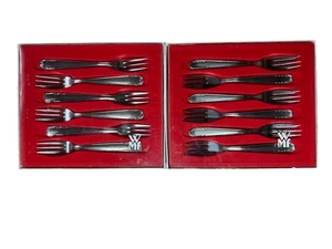 WMF Kuchengabeln Genf – 12-teilig, Edelstahl rostfrei Cromargan, OVP, Vintage - Bild 1 von 2