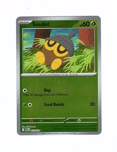 Seedot 013/132 Me01: Mega Evolution Reverse Holo - Tarjeta Pokémon - Imagen 1 de 2