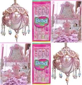 French Country Decor 1660pc Beads Kit Jewelry Lampshade Chandelier Trims DIY - Picture 1 of 7