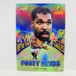 2025 Select AFL Footy Stars Footy Heads Liam Ryan West Coast Eagles FH101 - Bild 1 von 2