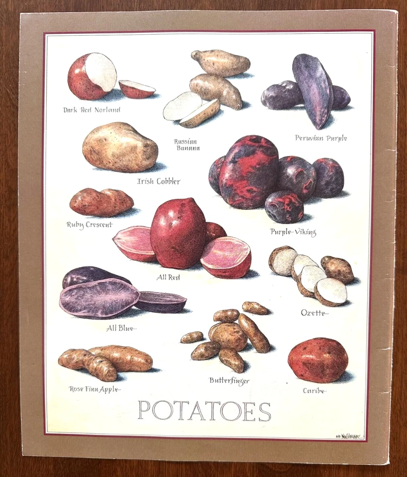Cooks Illustrated  Back Cover Only Kitchen Art  John Burgoyne  : POTATOES - Image 1 of 4