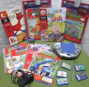 LEAPPAD lot w/ 10 games LeapFrog educational Leapster machine Star Wars Disney - Picture 1 of 4